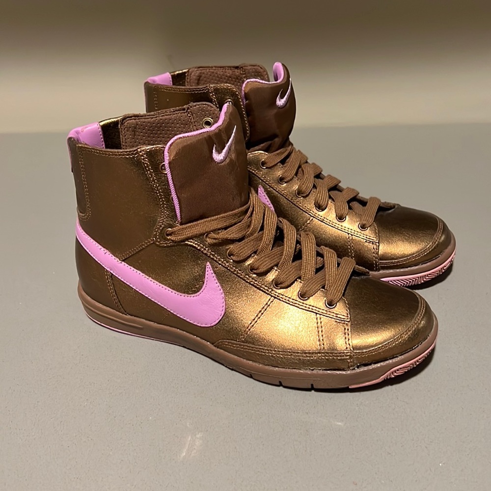 Nike High Tops in Rare Bronze and Purple